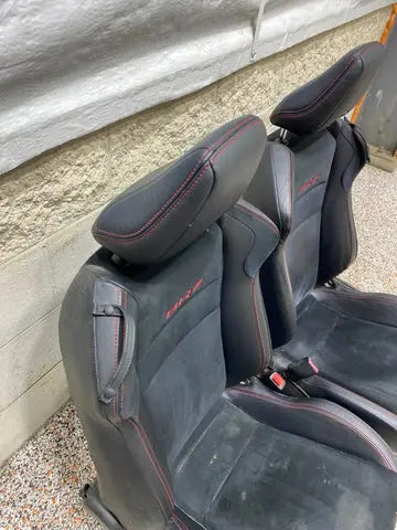 2018 SUBARU BRZ FRS 86 OEM FRONT SEAT PAIR DRIVER PASSENGER WITH SUEDE USED Pit Stop Auto