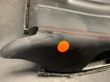 2018 PORSCHE 911 TURBO S PASSENGER LEATHER RED STITCH SEAT BACK **READ** OEM Pit Stop Auto