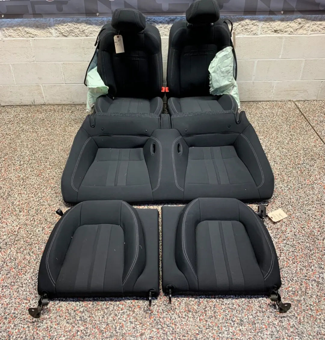 2017 MUSTANG GT OEM SEATS FRONT REAR CLOTH SET **SEE PICS** Pit Stop Auto