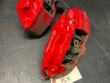 2018 DODGE CHALLENGER HELLCAT OEM RED BREMBO BRAKE CALIPER SET FRONT REAR USED Pit Stop Auto