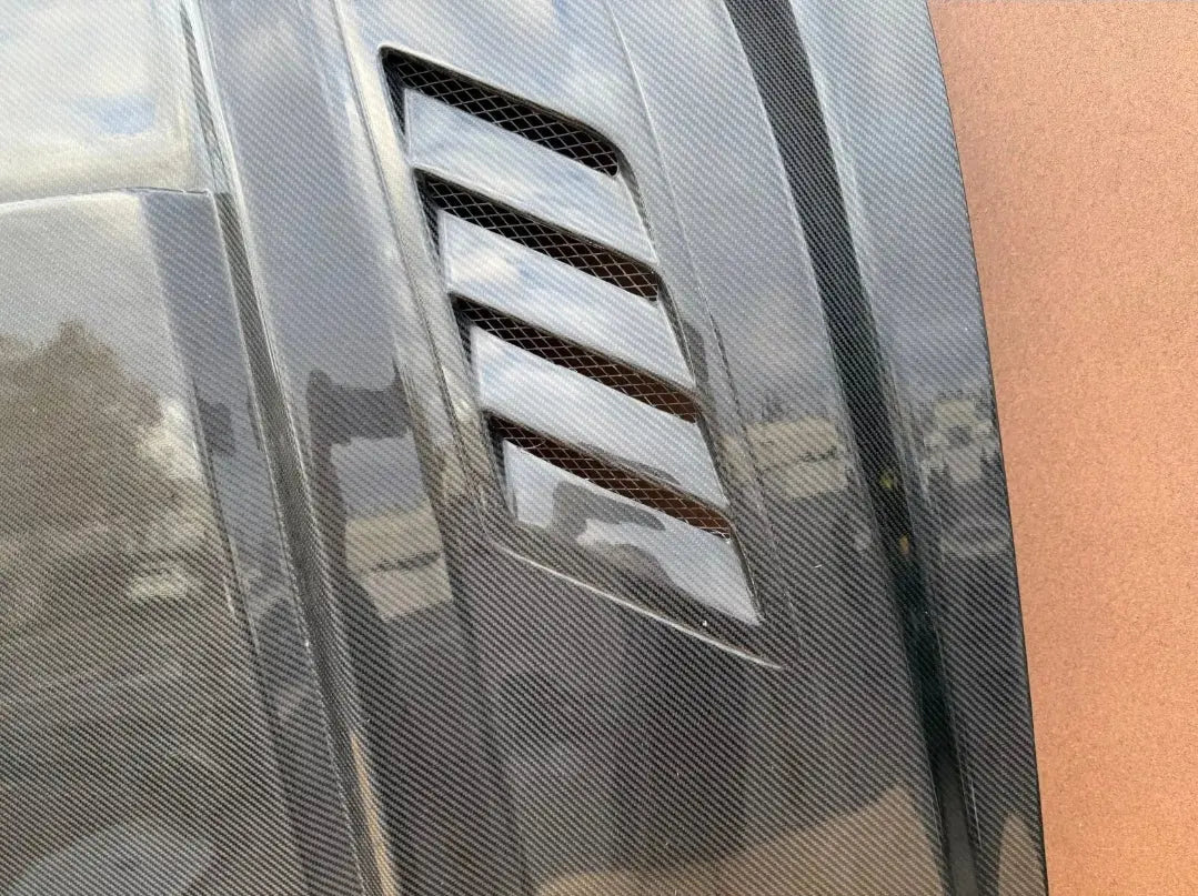 FORD MUSTANG GT 2018-2023 TRUFIBER VENTED CARBON FIBER HOOD BONNET ASSEMBLY Pit Stop Auto