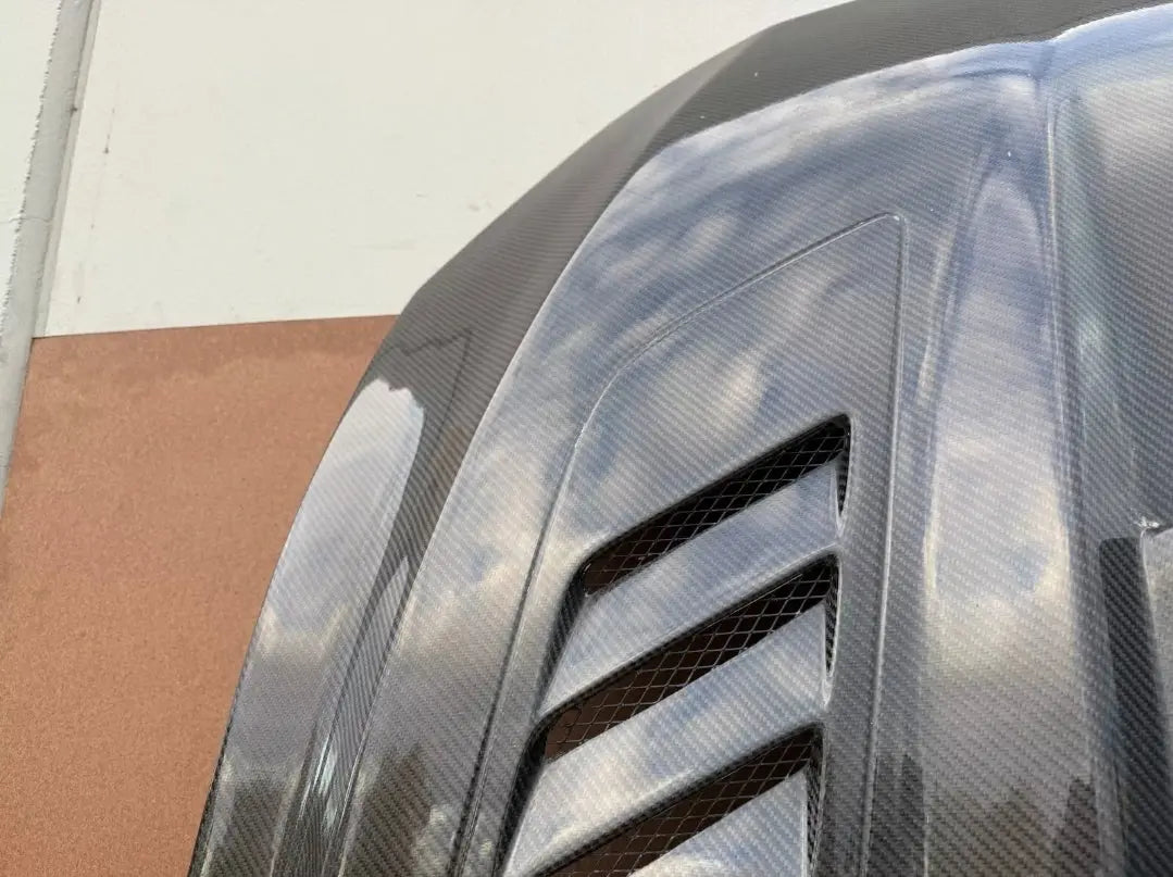 FORD MUSTANG GT 2018-2023 TRUFIBER VENTED CARBON FIBER HOOD BONNET ASSEMBLY Pit Stop Auto