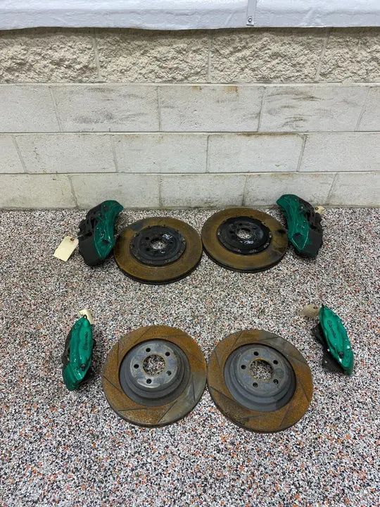2019 DODGE CHALLENGER HELLCAT REDEYE OEM BREMBO BRAKE CALIPER SET WITH ROTORS Pit Stop Auto